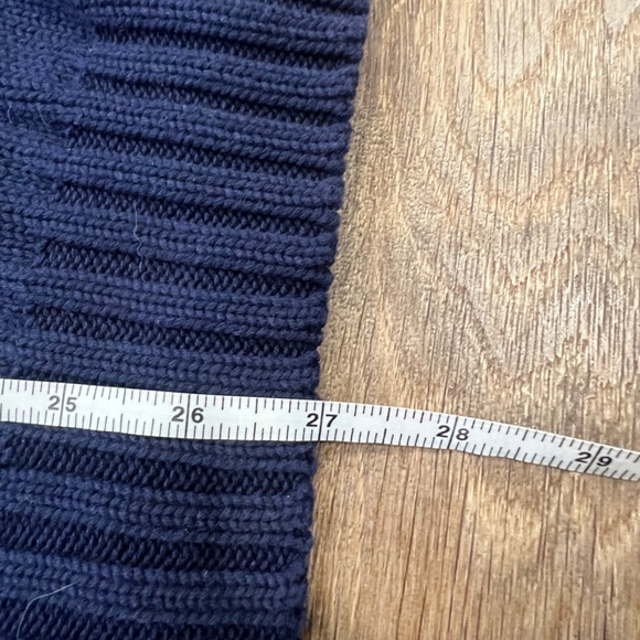 Polo Ralph Lauren Sweater Navy Yellow Striped Crewneck Men's Sweater Sz XL - Picture 10 of 11